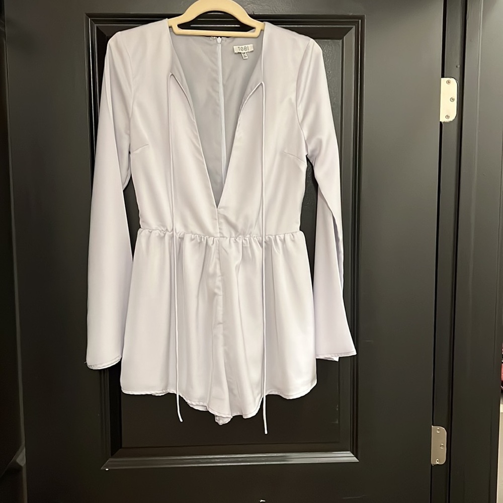 Tobi light blue romper